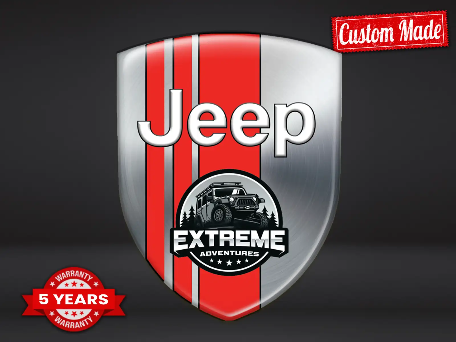 Jeep Logos Silicona Auto Universales Profesionales